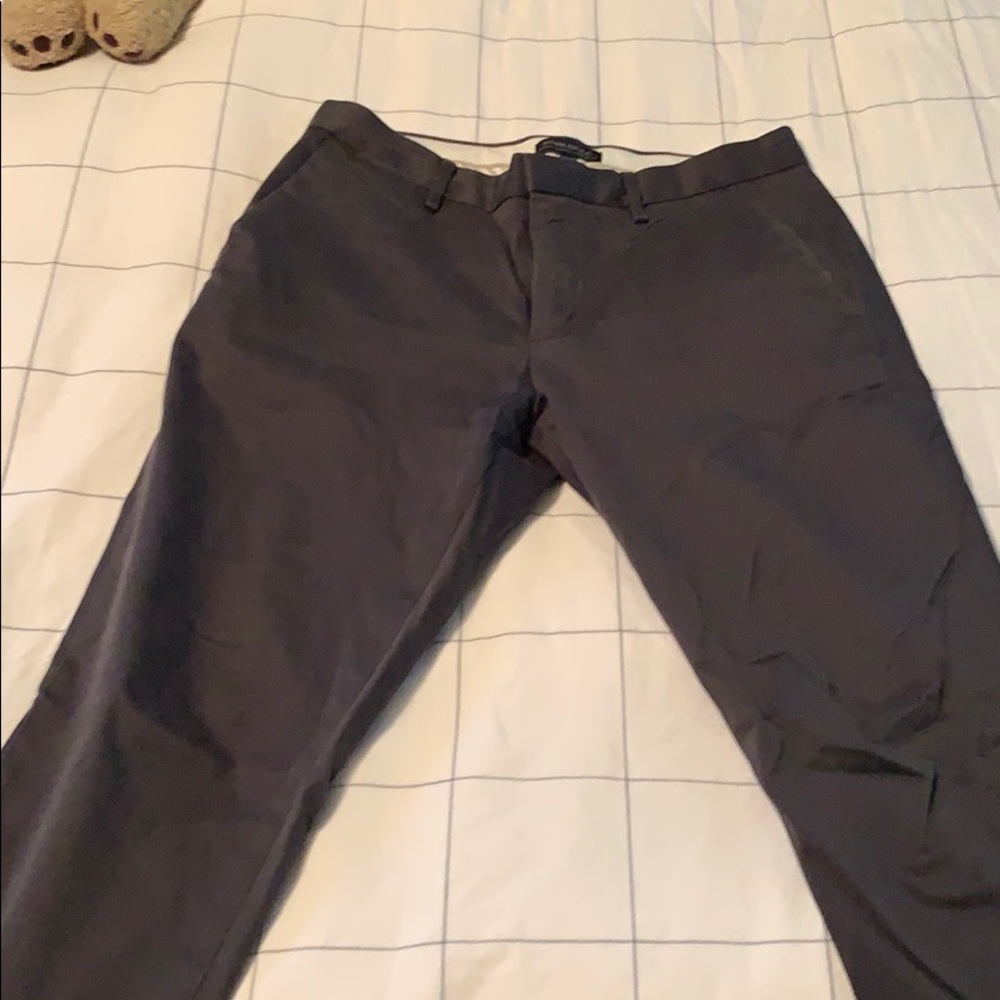 Charcoal Banana Republic athletic Tapered chinos